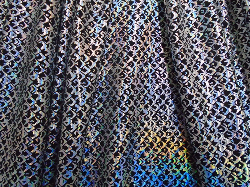 2.Silver-Black Mermaid Scale Foil